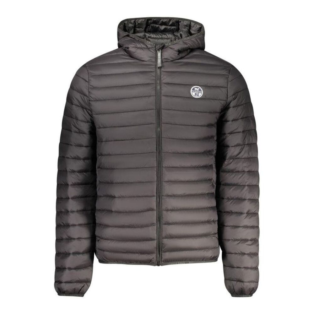 North Sails Poliammide Giaccone with Quilted Design Men Black Jackets